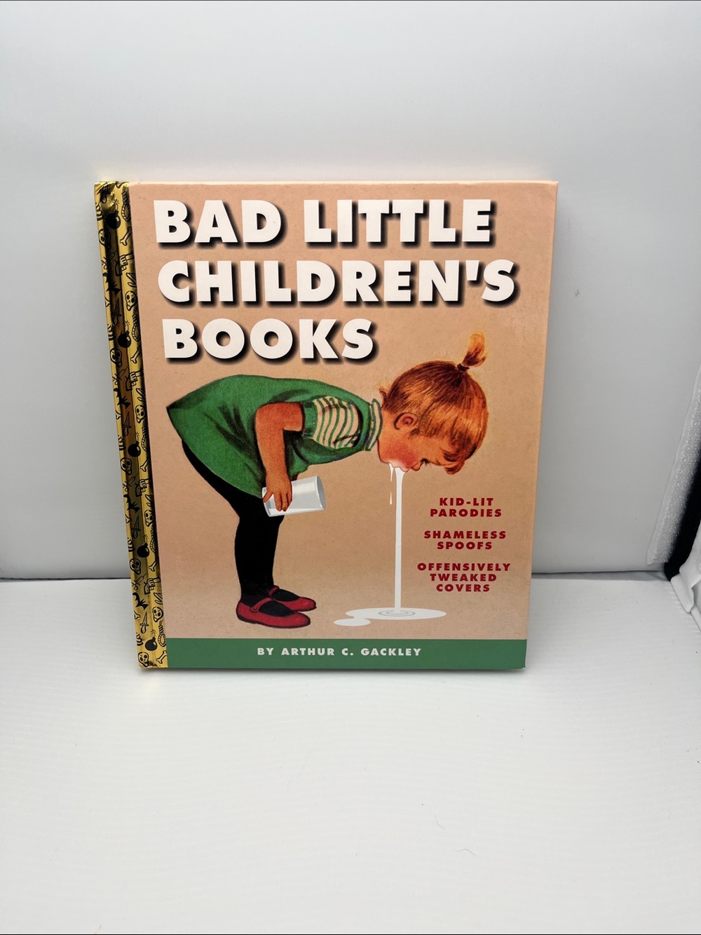 Bad Little Children's Books - Illustrated Hardcover, Peach & Green